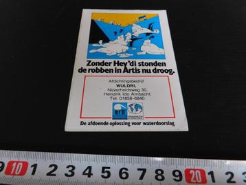 sticker strip zeerobben artis zonder hey'di wuldri 01858 beschikbaar voor biedingen