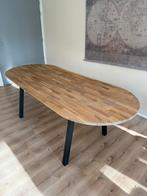 Eettafel ovaal eiken, Huis en Inrichting, Tafels | Eettafels, Ophalen, 200 cm of meer, 50 tot 100 cm, Zo goed als nieuw