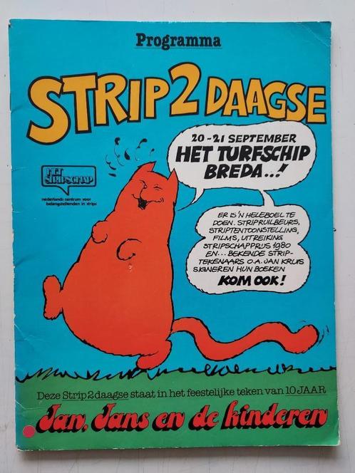 Jan Jans en de kinderen programma Strip 2 daagse 1980, Boeken, Strips | Comics, Gelezen, Eén comic, Europa, Ophalen of Verzenden
