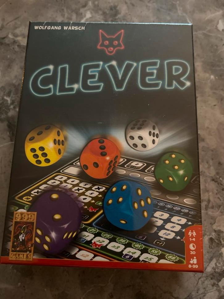 Clever - Nieuw & Geseald - 999 Games Dobbelspel, Hobby en Vrije tijd, Gezelschapsspellen | Bordspellen, Nieuw, Een of twee spelers