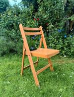 Vintage Houten Klapstoel, Ophalen, Gebruikt, Bruin, Vintage