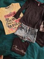 Bengh, Benetton, Desiqual jilly 104 short longsleeve pofmouw, Ophalen of Verzenden, Zo goed als nieuw, Meisje, Shirt of Longsleeve