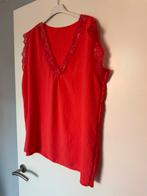 Top met kant - koraal roze, Maat 46/48 (XL) of groter, Ophalen of Verzenden, Zo goed als nieuw, Korte mouw