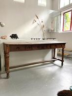 SALE: antieke Engelse werktafel, werkbank, ateliertafel, Ophalen