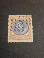 NVPH 29 Willem 3 1872 met plaatfout Nederland gestempeld, Postzegels en Munten, Postzegels | Nederland, Ophalen of Verzenden
