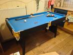 Pooltafel inklapbaar 153x76x80, Sport en Fitness, Biljarten en Poolen, Ophalen, Gebruikt, Pooltafel