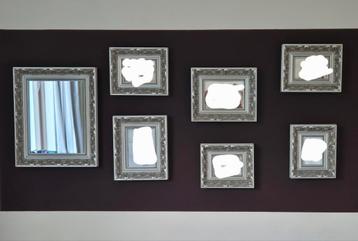 Schilderij/fotolijstjes + spiegel beschikbaar voor biedingen