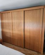 Te koop: Kledingkast met schuifdeuren fineer eiken, Ophalen, 200 cm of meer, Met hangruimte, Zo goed als nieuw