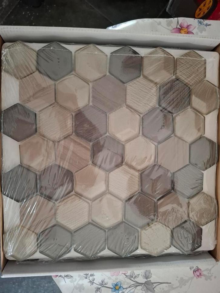 Mozaïek Hexagon Tegels 30x30cm - Nieuw!, Doe-het-zelf en Verbouw, Tegels, Nieuw, Wandtegels, Keramiek, 20 tot 40 cm, 20 tot 40 cm