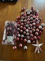 Te koop roze kerstballen/slingers en decoratie, Diversen, Ophalen of Verzenden, Zo goed als nieuw
