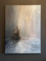 Abstract Acryl Schilderij met Gouden Details - 55x75cm, Ophalen
