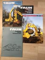 4 folders FAUN graafmachines, Ophalen of Verzenden, Gelezen