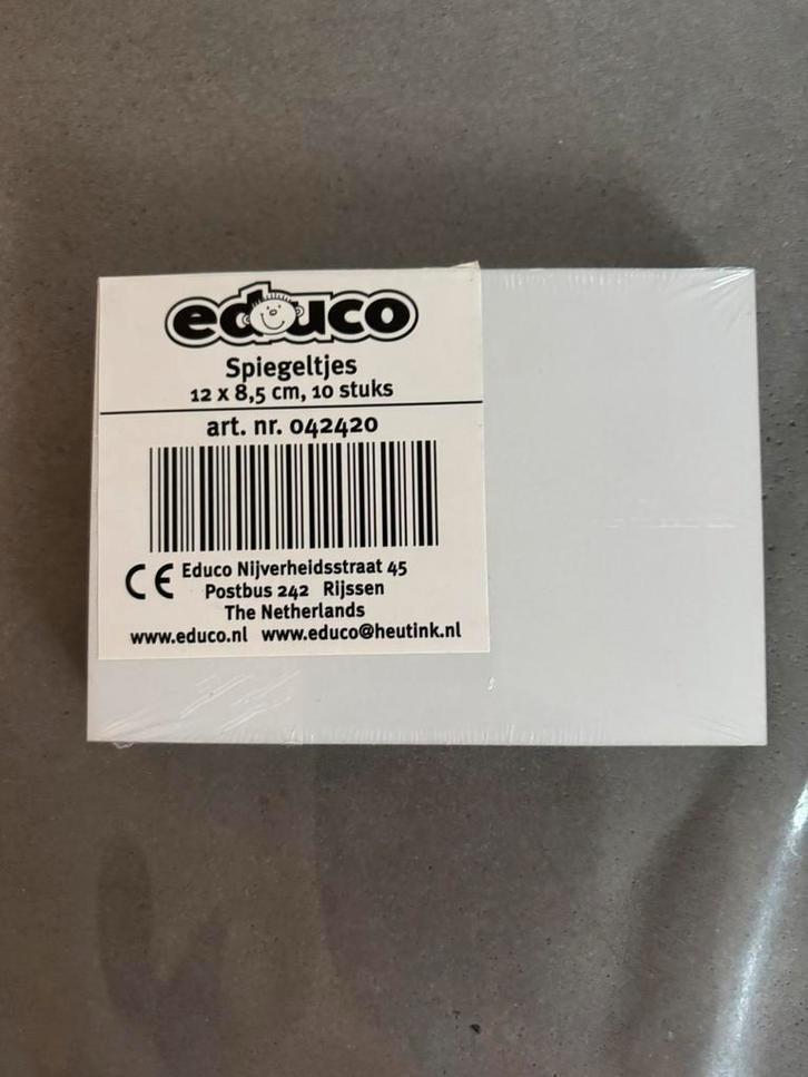 Spiegels 12 x 8,5 cm 60 stuks educu, Huis en Inrichting, Woonaccessoires | Spiegels, Zo goed als nieuw, Minder dan 50 cm, Minder dan 100 cm