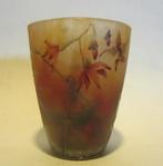 Cameo glazen Daum Nancy vaasje exotische bloemen, Antiek en Kunst, Antiek | Glas en Kristal, Verzenden