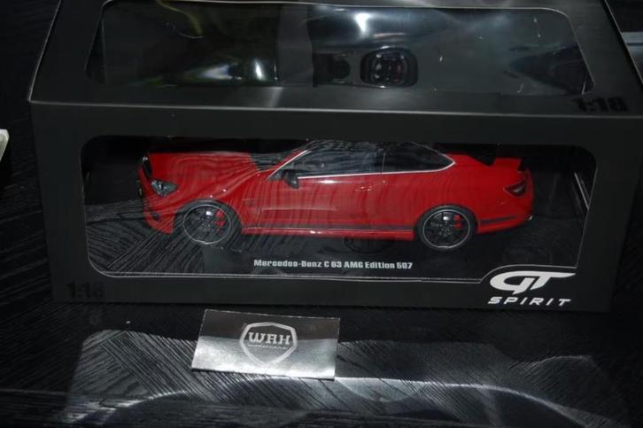 MERCEDES C63 AMG W204 EDITION 507 red GT920 GT spirit WRH, Hobby en Vrije tijd, Modelauto's | 1:18, Zo goed als nieuw, Auto, Overige merken