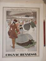 Cognac Hennessy advertentie uit 1938, Verzamelen, Ophalen of Verzenden, Gebruikt, Overige typen