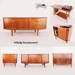 Vintage dressoirs, retro platenkasten, 1960's Deens design, Teakhout, Mid-century Deens design, ., Zo goed als nieuw