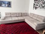 Grijze Hoekbank met Verstelbare Rugleuning, Huis en Inrichting, Banken | Bankstellen, Ophalen, 250 tot 300 cm, Hoekbank, 75 tot 100 cm