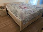 Mooi 2-persoonsbed incl elect bedbodem + matrassen + nachtka, Huis en Inrichting, Ophalen, Tweepersoons, Zo goed als nieuw, 180 cm