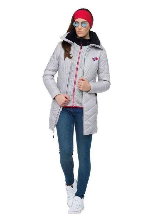 Nebulus Winterjas Lichtgrijs Maat L Als nieuw, Kleding | Dames, Jassen | Winter, Zo goed als nieuw, Maat 42/44 (L), Grijs, Ophalen of Verzenden
