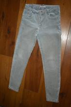 Karostar, leuke licht grijze stretch jeansbroek, maat 42, Gedragen, Grijs, Lang, Maat 42/44 (L)