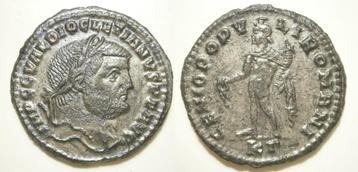 Romeinse munt Diocletianus Fully Silvered Follis GENIO .. KΓ beschikbaar voor biedingen