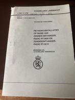 Voorschrift 1 TH 11-170 radio installatie RT 3600 ex leger, Verzamelen, Ophalen of Verzenden, Landmacht, Nederland, Boek of Tijdschrift