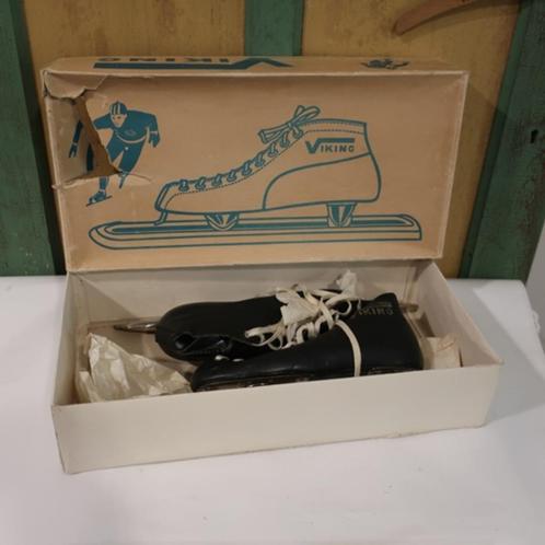 Viking schaatsen vintage maat 41 zwart in originele doos, Sport en Fitness, Schaatsen, Gebruikt, Noren, Viking, Ophalen of Verzenden