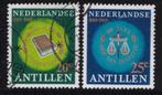 5327 - Nederlandse Antillen nvph 408/409 gestempeld 100 jaar, Postzegels en Munten, Verzenden, Gestempeld