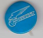 Moto Ducati vintage button, Verzenden, Zo goed als nieuw, Overige onderwerpen