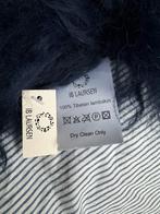 Ib Laursen Tibetaans warm blauw schapenvacht 65x115cm, 100 tot 150 cm, Blauw, Nieuw, Overige vormen