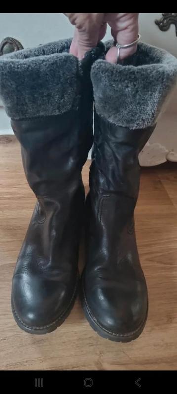 Zwarte leren laarzen maat 40 - ZGAN beschikbaar voor biedingen