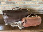 Brocante dokters tassen, 50 en 32 cm, Ophalen of Verzenden
