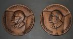 Lenin Plaque Brons 2 stuks " Voor Perfect Propaganda Werk ", Verzenden