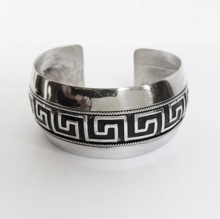 MCM Griekse zilveren armband sterling meander Greek Key 925, Sieraden, Tassen en Uiterlijk, Armbanden, Zo goed als nieuw, Zilver