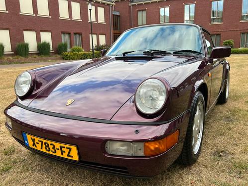 Porsche 964 C4 cabrio, Handbak, Amethyst (L38A) zeldzaam!, Auto's, Porsche, Particulier, Benzine, Cabriolet, Handgeschakeld, Geïmporteerd