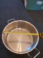 Horeca pan 34cm, Ophalen of Verzenden, Gebruikt, Rvs, Koekenpan of Braadpan