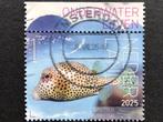 Postzgl Ndl 2025 Onderwaterleven Eustatius Spotted Trunkfish, Ophalen of Verzenden, Na 1940, Gestempeld