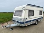 Fendt - Saphir 420 [Als nieuw], Caravans en Kamperen, Caravans, Treinzit, Dwarsbed, 6 tot 7 meter, Disselslot