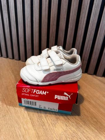 Puma Anzarun Lite Metallic Maat 21 white glowing pink beschikbaar voor biedingen