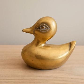 Vintage messing eend beschikbaar voor biedingen
