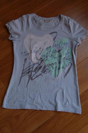 Esprit lila, paars / blauw t-shirt met tekst. Maat M. beschikbaar voor biedingen