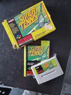 Super Tennis - Super Nintendo (SNES) PAL Compleet, Spelcomputers en Games, Games | Nintendo Super NES, Gebruikt, 2 spelers, Eén computer