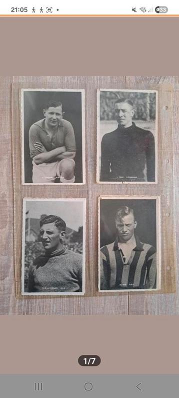 Oude Voetbal Spelerskaarten Collectie beschikbaar voor biedingen
