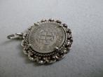 Oude bedel zilver Munthanger Three Pence 1940 Engeland, Verzenden, Zilver, Hanger