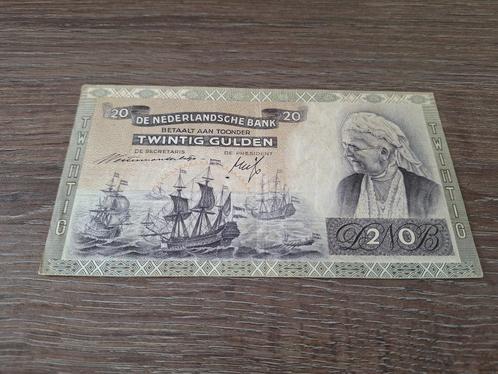 Mooi replacement biljet 20 gulden Emma, 1941, Postzegels en Munten, Bankbiljetten | Nederland, 25 gulden, Ophalen of Verzenden