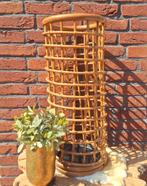 Vintage rotan paraplubak 'cilinder', Ophalen of Verzenden, Zo goed als nieuw, Riet