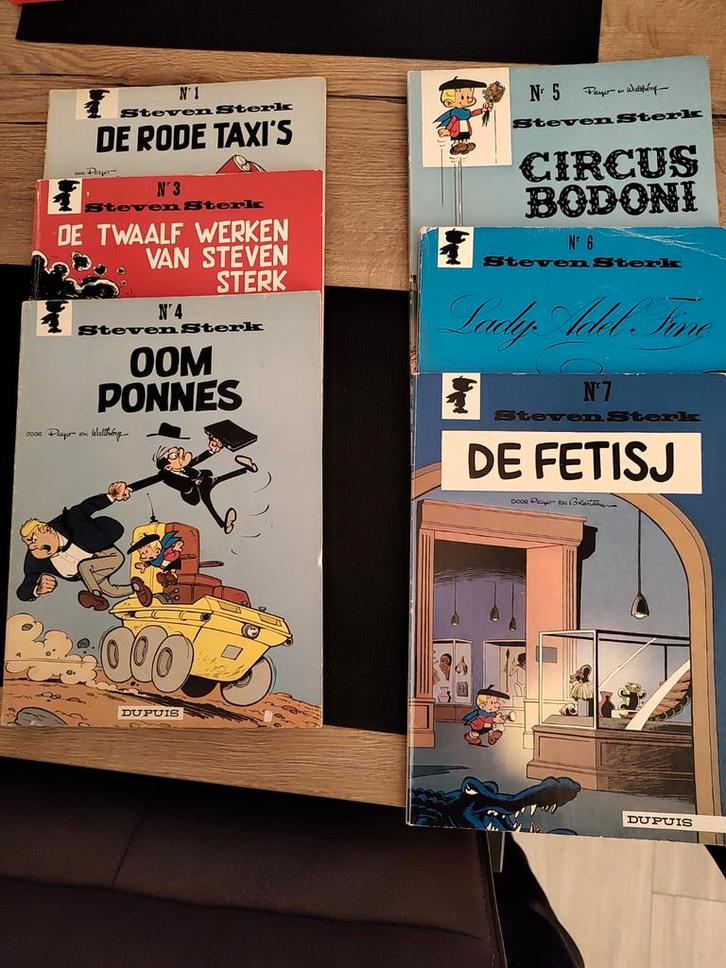 Steven Sterk -Nummers 1 en 3 - 7, Boeken, Stripboeken, Gelezen, Meerdere stripboeken, Ophalen of Verzenden