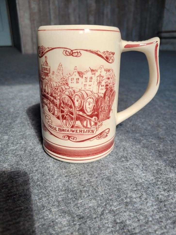 Vintage Skol Brouwerijen Bierpul 't Delfts Huys, Antiek en Kunst, Antiek | Keramiek en Aardewerk, Ophalen of Verzenden