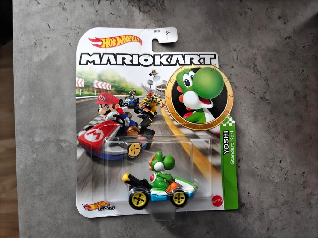 Yoshi Standard Kart - Hot Wheels Mario Kart, Ophalen of Verzenden, Nieuw